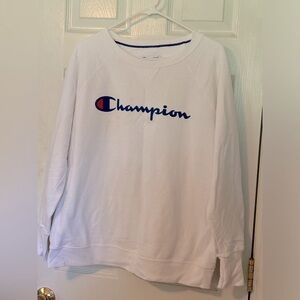 Champion 1X white sweatshirt